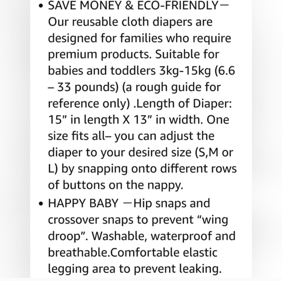 BRAND NEW- ALVABABY Color Snaps adjustable baby cloth diapers 5pc, 10pc inserts - Picture 4 of 8